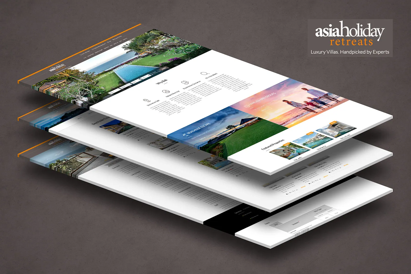 Asia Holiday Retreats website project
