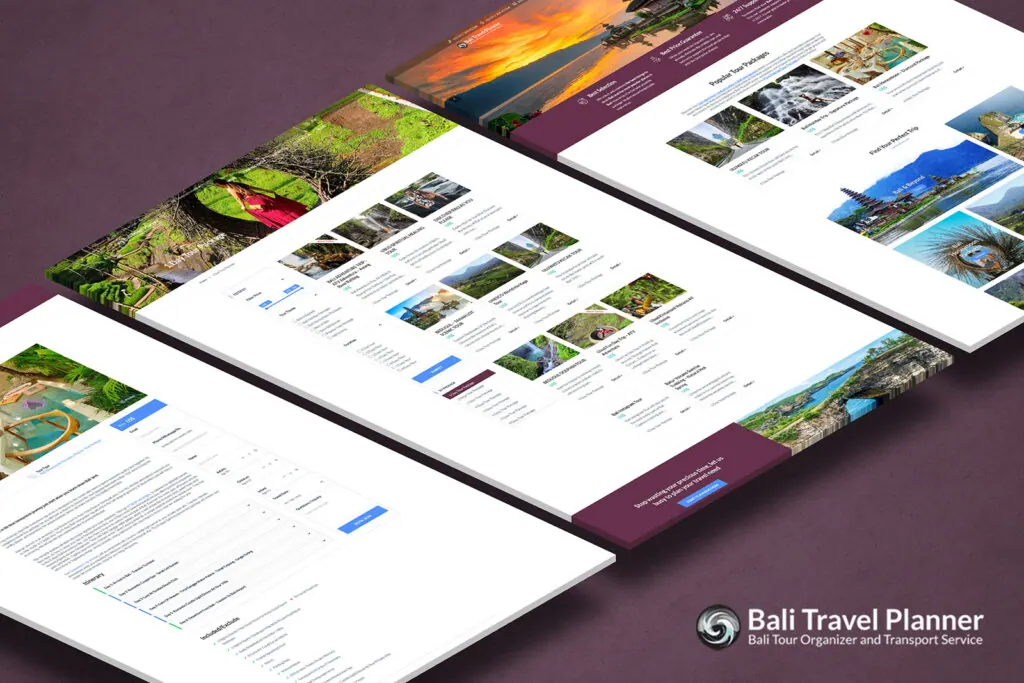 Bali Travel Planner website project