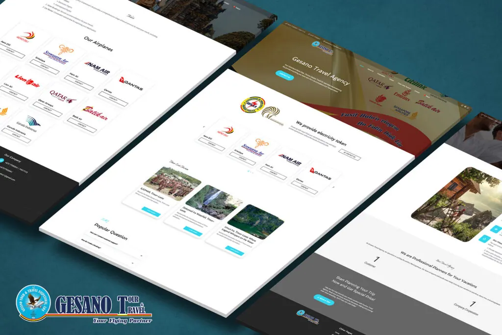 Gesano Travel Agency website project